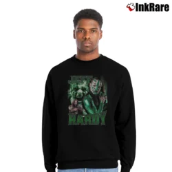Men’s jeff hardy retro bootleg wrestling legend fan Crewneck Sweatshirt in black | Cozy Fabric, Clean Style