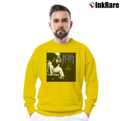 Men’s Jeff Healey Band Tour Crewneck Sweatshirt in yellow | Cozy Fabric, Clean Style