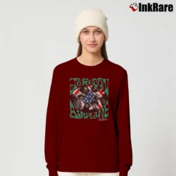 Women’s Jefferson Airplane Volunteers Band Long-Sleeve Top in maroon | Sleek, Versatile, All-Season
