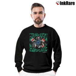 Men’s Jefferson Airplane Volunteers Band Crewneck Sweatshirt in black | Cozy Fabric, Clean Style