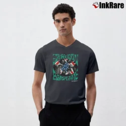 Men’s Jefferson Airplane Volunteers Band V-Neck Tee in charcoal | Sharp, Breathable, Everyday Staple