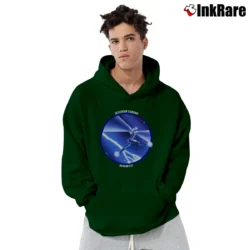 Men’s Jefferson Starship Dragon Fly Band Pullover Hoodie in forest green | Cozy, Durable, Modern Fit