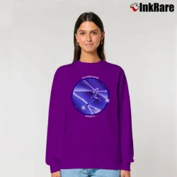 Women’s Jefferson Starship Dragon Fly Band Relaxed Sweatshirt in purple | Soft, Laid-Back Vibe