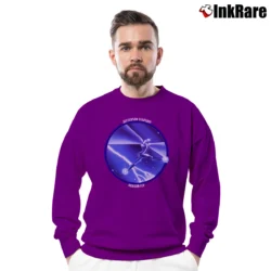 Men’s Jefferson Starship Dragon Fly Band Crewneck Sweatshirt in purple | Cozy Fabric, Clean Style
