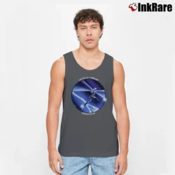 Men’s Jefferson Starship Dragon Fly Black Tank Top in charcoal | Breathable, Active-Friendly Design