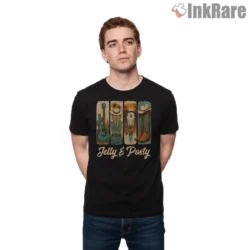 Jelly And Posty Country Music Desert Icons Tour Shirt on black short sleeve shirt for men graphic tee