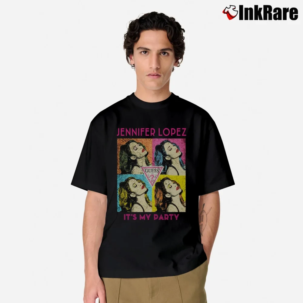 Men’s Jennifer Lopez X Guess Concert Classic Classic T-Shirt in black | Soft, Breathable Everyday Wear