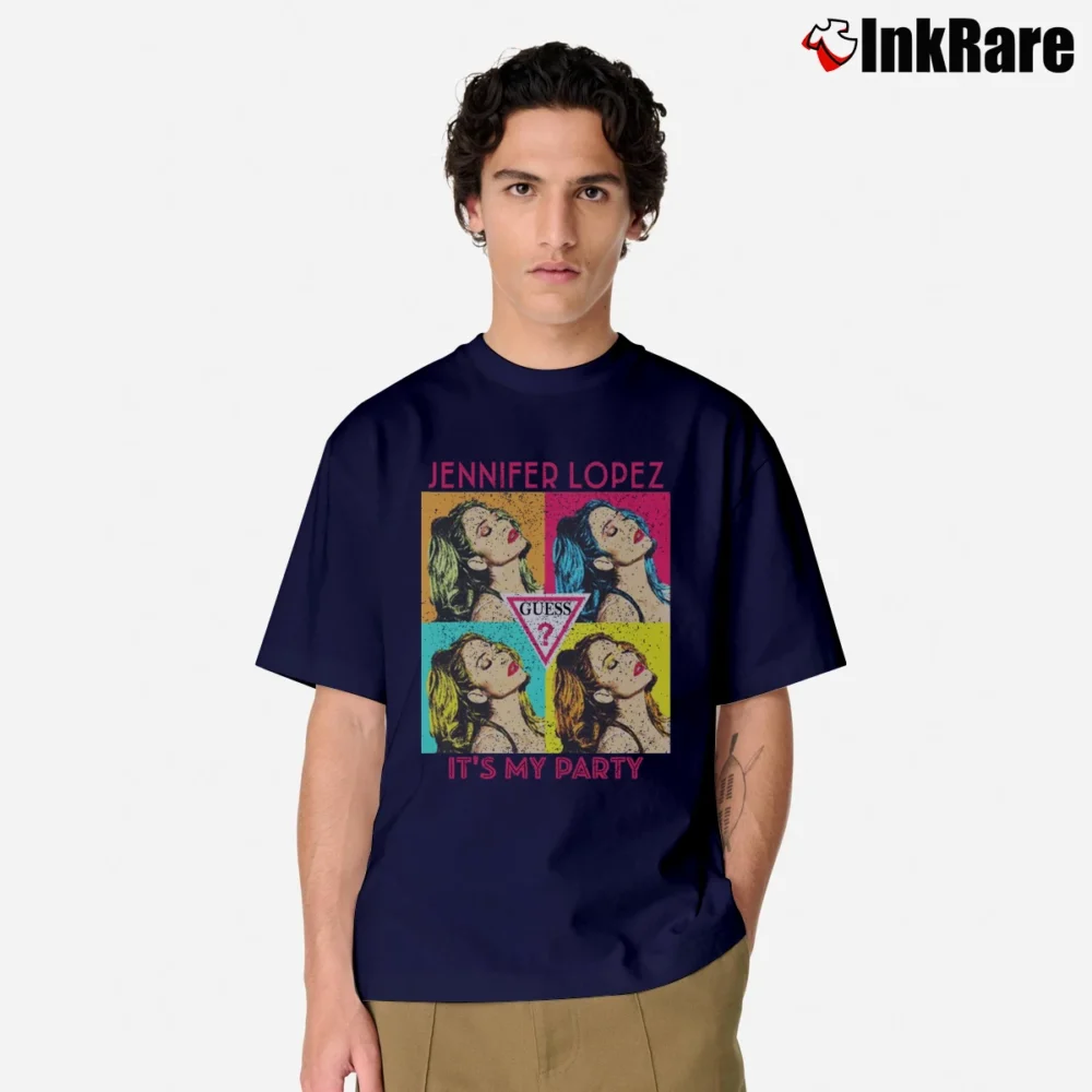 Men’s Jennifer Lopez X Guess Concert Classic T-Shirt in navy | Soft, Breathable Everyday Wear
