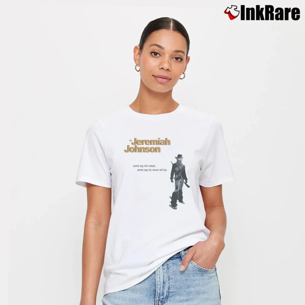 Women’s Jeremiah Johnson Logo Signature T-Shirt in white | Soft, Flattering Fit