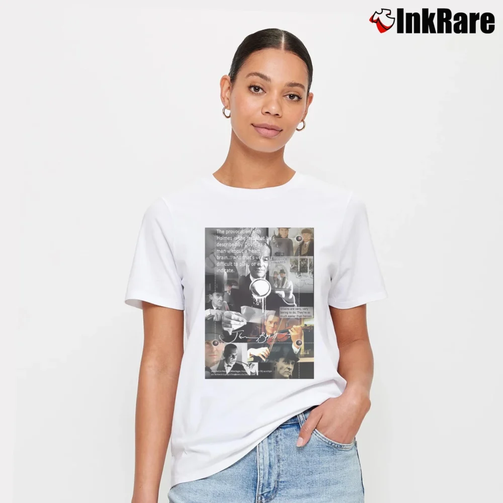 Women’s Jeremy Brett T-Shirt in white | Soft, Flattering Fit