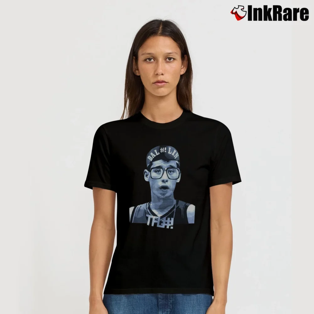 Women’s Jeremy Lin Brooklyn Ballin Nets Signature T-Shirt in black | Soft, Flattering Fit
