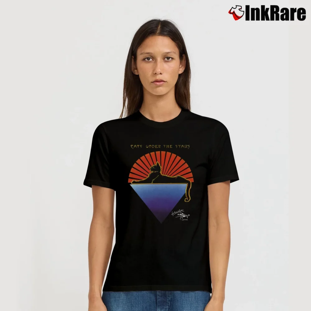 Women’s Jerry Garcia Cats Under The Stars Signature T-Shirt in black | Soft, Flattering Fit