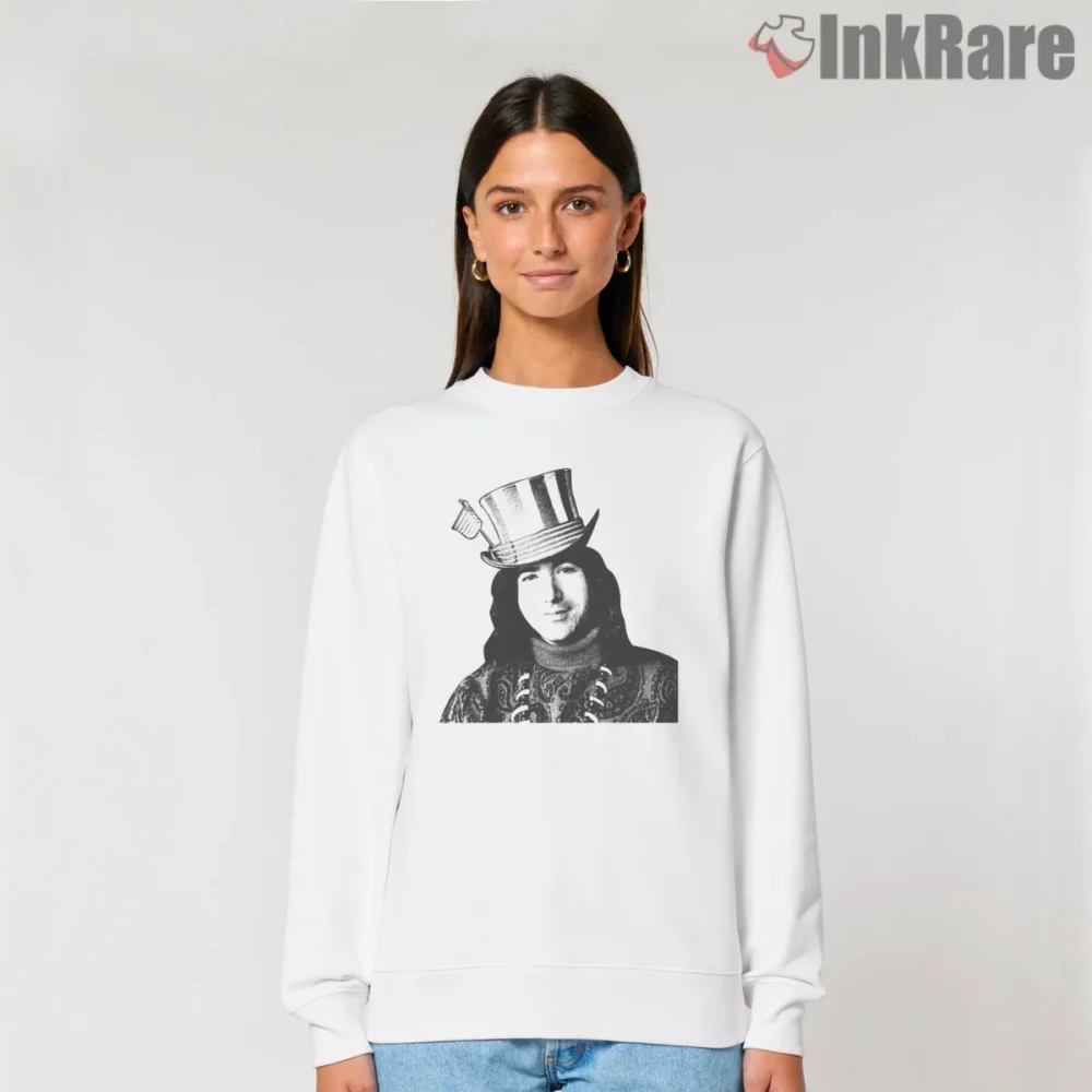 Jerry Garcia Mad Hatter Inspired Portrait Shirt on graphic shirt for women graphic tee