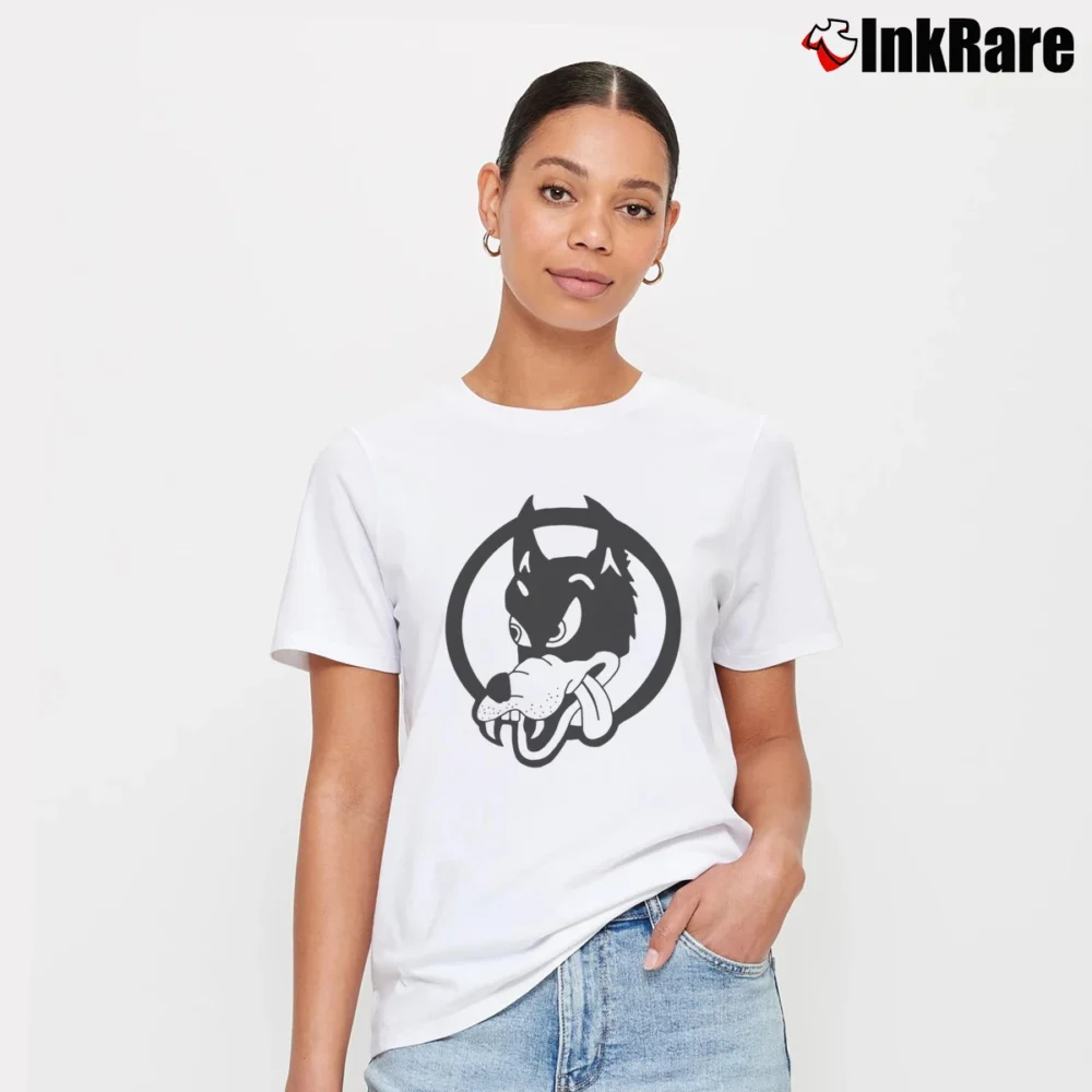 Women’s Jerry Garcia Wolf Guitar Doug Irwin Guitars Grateful Dead Signature T-Shirt in white | Soft, Flattering Fit