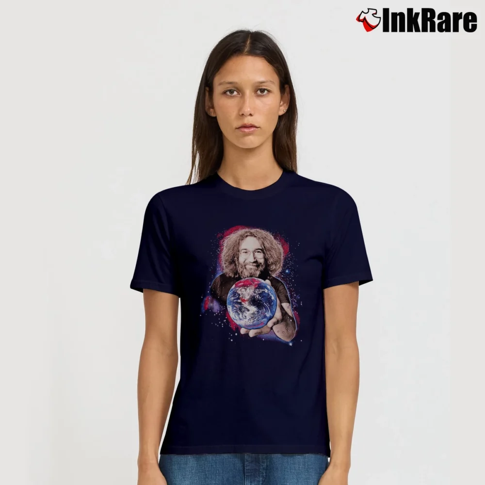 Women’s Jerry Garcia World To Give Grateful Dead Signature T-Shirt in navy | Soft, Flattering Fit