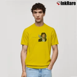 Men’s Jesse Eisenberg Celebrity Tribute Classic T-Shirt in yellow | Soft, Breathable Everyday Wear