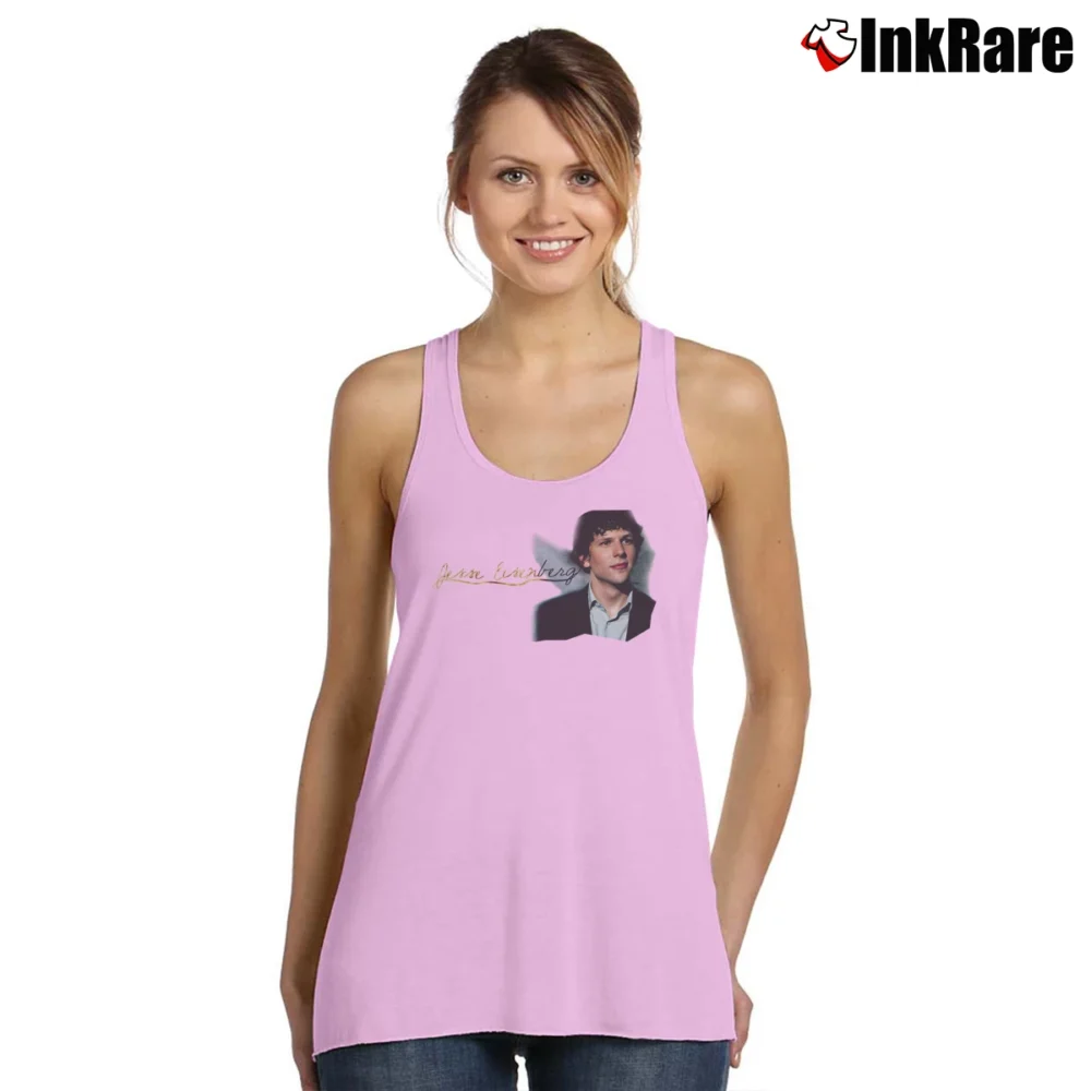 Women’s Jesse Eisenberg Celebrity Tribute Tank Top in light pink | Lightweight, Movement-Friendly