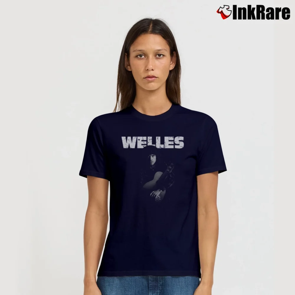 Women’s Jesse Welles Guitar Hug Signature T-Shirt in navy | Soft, Flattering Fit