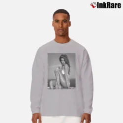 Men’s Jessica Alba Celebrity Fan Graphic Long-Sleeve Shirt in sport grey | Sleek, Lightweight, Year-Round Wear