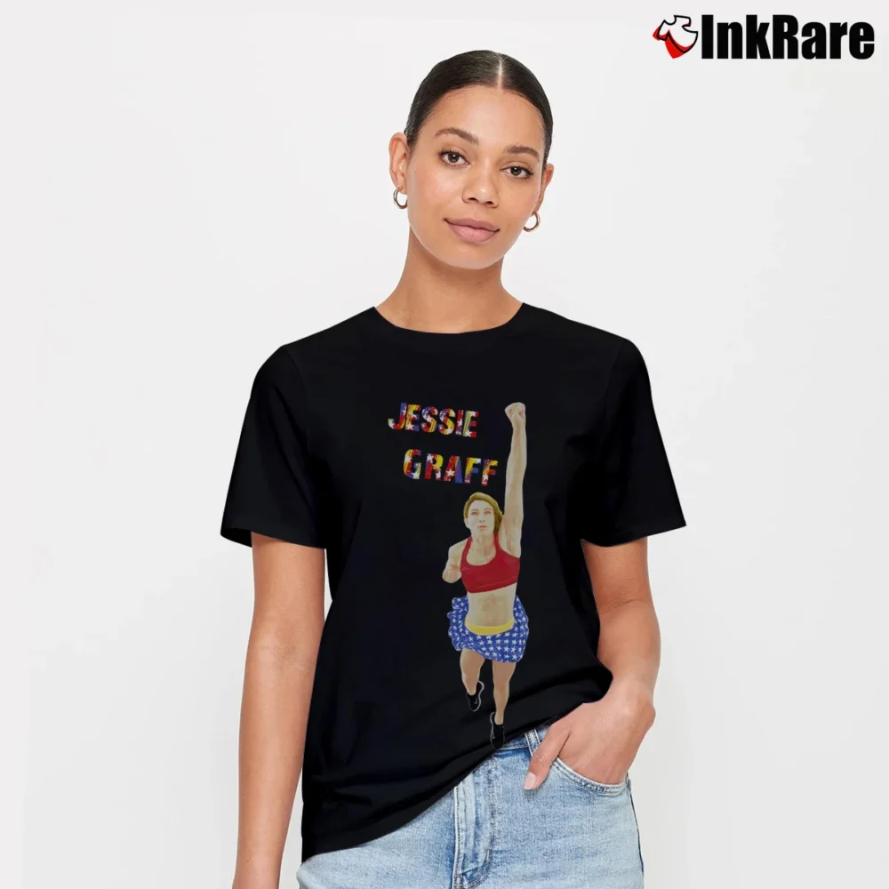 Women’s Jessie Graff American Ninja Warrior 96 Signature T-Shirt in black | Soft, Flattering Fit