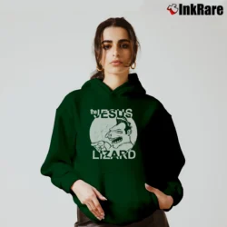 Women’s Jesus Lizard 90s Alternative Band Cozy Hoodie in forest green | Warm, Structured, Stylish