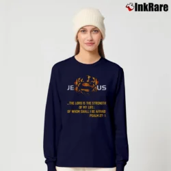 Women’s Jesus Logo Superman Style Long-Sleeve Top in navy | Sleek, Versatile, All-Season