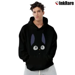 Men’s Jiji The Cat Kiki's Delivery Pullover Hoodie in black | Cozy, Durable, Modern Fit