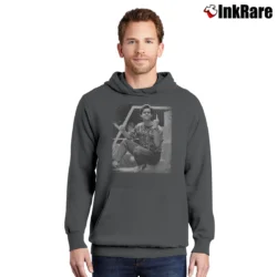 Men’s Jim Carrey Midle Finger Pullover Hoodie in charcoal | Cozy, Durable, Modern Fit