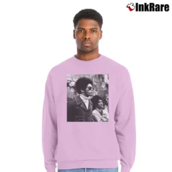 Men’s Jim Kelly Enter The Dragon Bruce Lee Movie Crewneck Sweatshirt in light pink | Cozy Fabric, Clean Style