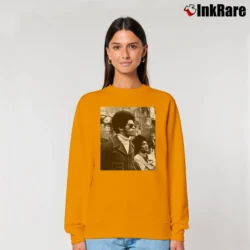 Women’s Jim Kelly Enter The Dragon Bruce Lee Movie Relaxed Sweatshirt in orange | Soft, Laid-Back Vibe