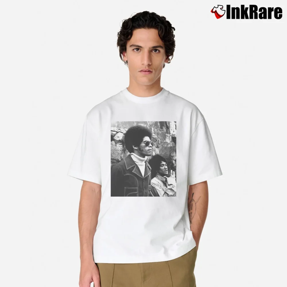 Men’s Jim Kelly Enter The Dragon Bruce Lee Movie Classic T-Shirt in white | Soft, Breathable Everyday Wear