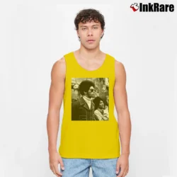 Men’s Jim Kelly Enter The Dragon Bruce Lee Movie Tank Top in yellow | Breathable, Active-Friendly Design