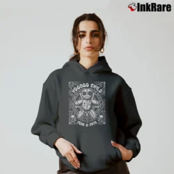 Women’s Jimi Hendrix Voodoo Child Cozy Hoodie in charcoal | Warm, Structured, Stylish