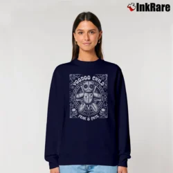 Women’s Jimi Hendrix Voodoo Child Relaxed Sweatshirt in navy | Soft, Laid-Back Vibe