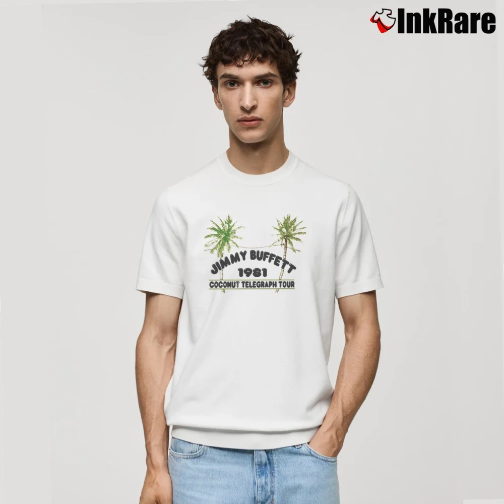 Men’s Jimmy Buffett 1981 Coral Reefer Tour Classic T-Shirt in white | Soft, Breathable Everyday Wear