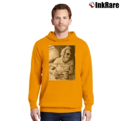Men’s Jimmy Buffett Legends Never Die Pullover Hoodie in orange | Cozy, Durable, Modern Fit