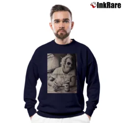 Men’s Jimmy Buffett Legends Never Die Crewneck Sweatshirt in navy | Cozy Fabric, Clean Style