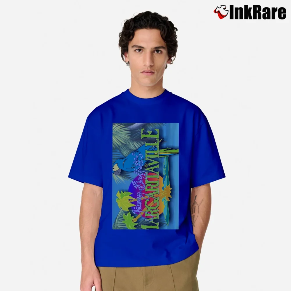 Men’s Jimmy Buffett Margaritaville Island Style Classic T-Shirt in royal blue | Soft, Breathable Everyday Wear