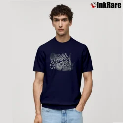 Men’s Jimmy Buffett Margaritaville Strummin My Six String Classic T-Shirt in navy | Soft, Breathable Everyday Wear