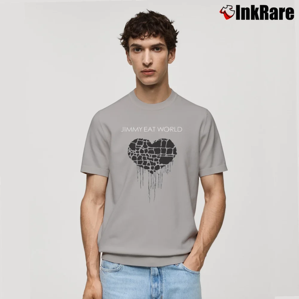 Men’s Jimmy Eat World Heart Crack Classic T-Shirt in sport grey | Soft, Breathable Everyday Wear