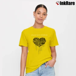 Women’s Jimmy Eat World Heart Crack Signature T-Shirt in yellow | Soft, Flattering Fit
