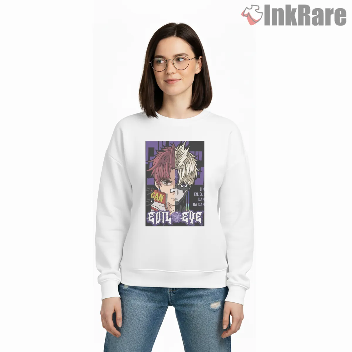 Jin Enjoji Evil Eye Dual Persona Dandadan Shirt Jin Enjoji Evil Eye Dual Persona Dandadan Shirt on graphic shirt for women graphic tee