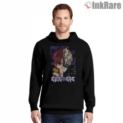 Jin Enjoji Evil Eye Split Face Anime Shirt on black hoodie for men graphic tee