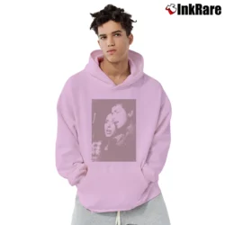 Men’s Joan And Bob Dylan Pullover Hoodie in light pink | Cozy, Durable, Modern Fit
