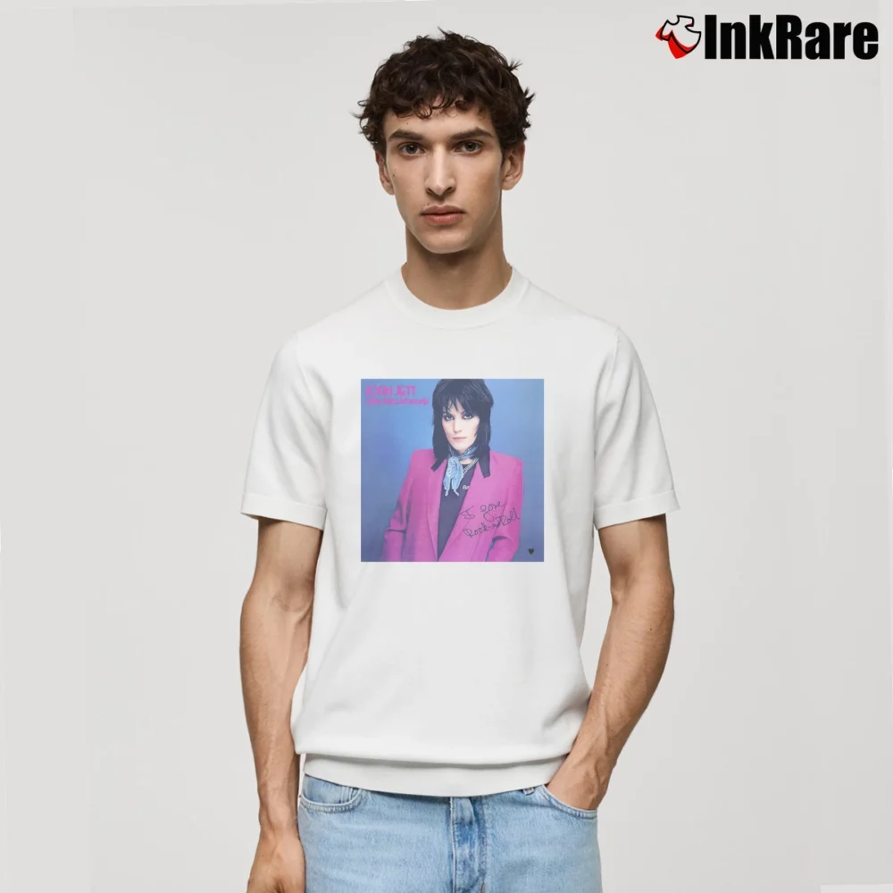 Men’s Joan Jett The Blackhearts I Love Rock And Roll Classic T-Shirt in white | Soft, Breathable Everyday Wear