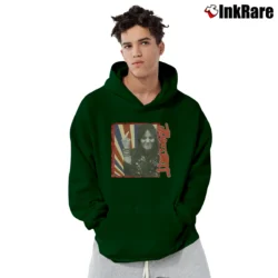 Men’s Joan Jett Vintage Pullover Hoodie in forest green | Cozy, Durable, Modern Fit