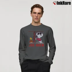 Men’s Joe 49ers Snoopy Woodstock San Francisco 49ers Vintage 80s Football Long-Sleeve Shirt in charcoal | Sleek, Lightweight, Year-Round Wear