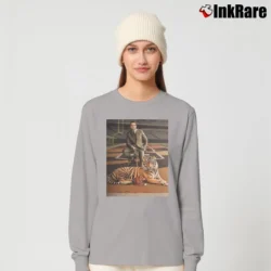 Women’s Joe Burrow King Of The Jungle Tiger Graphic Long-Sleeve Top in sport grey | Sleek, Versatile, All-Season