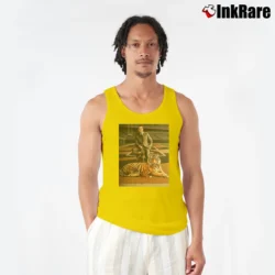 Men’s Joe Burrow King Of The Jungle Tiger Graphic Tank Top in yellow | Breathable, Active-Friendly Design