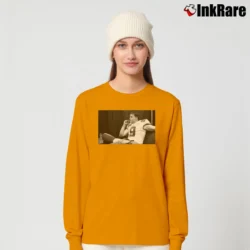 Women’s Joe Burrow LSU Cigar Celebration Geaux Tigers Long-Sleeve Top in orange | Sleek, Versatile, All-Season